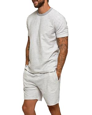 Sol Angeles Striped Fleece Crewneck Tee