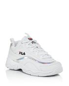 Fila Women's Ray Leather Lace Up Sneakers