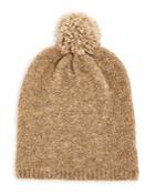 Echo Teddy Recycled Boucle Knit Pom Pom Hat