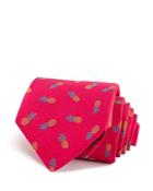 Thomas Pink Tropical Pineapple Woven Classic Tie