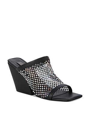 Stella Mccartney Women's Jeweled Stretch Mesh Slide Sandals