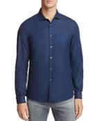 Michael Kors Denim Long Sleeve Slim Fit Button-down Shirt - 100% Exclusive