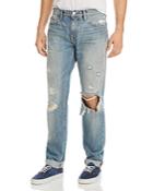 Frame L'homme Slim Fit Jeans In Distressed Bizworth