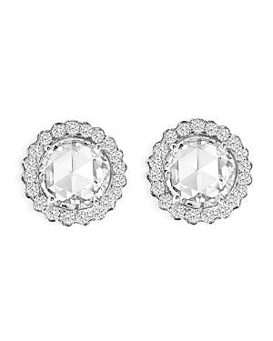 Amrapali Jewels Diamond Stud Earrings In 18k White Gold, 2.76 Ct. T.w.