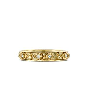 Amrapali Jewels Diamond Narrow Ring In 18k Yellow Gold, 0.09 Ct. T.w.