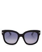 Tom Ford Beatrix Mirrored Square Sunglasses, 58mm