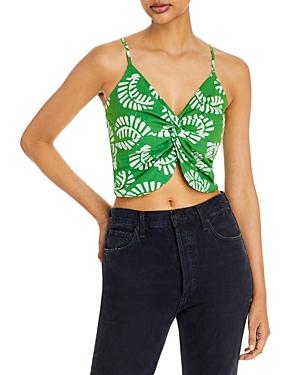 Aqua X Studio 189 Twisted Printed Cropped Top - 100% Exclusive