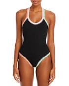 Platinum Inspired By Solange Ferrarini Crochet Trim Swimsuit - 100% Exclusive