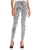 Hudson Barbara Skinny Jeans In Washed Leopard