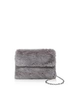 Street Level Faux Fur Clutch