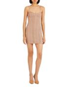 Herve Leger Sweetheart Bodice Knit Mini Dress