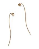 Bloomingdale's Ball Hook Threader Earrings In 14k Yellow Gold - 100% Exclusive