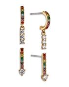 Nadri Desert Oasis Rainbow Earrings, Set Of 2