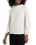 Vince Camuto Ruched Sleeve Boucle Knit Sweater