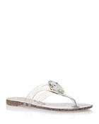 Casadei Women's Embellished Jelly Thong Sandals
