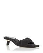 Good American Women's Terry Kickstand Low Heel Slide Sandals