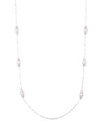 Carolee Cultured Freshwater Pearl Station Necklace In Sterling Silver, 36