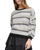 Bcbgeneration Metallic-stripe Sweater
