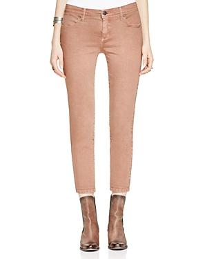 Free People Roller Crop Jeans In Red Clay