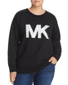 Michael Michael Kors Plus Studded Logo Sweatshirt