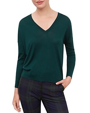 Gerard Darel Lou V Neck Merino Wool Sweater