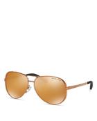 Michael Kors Rimmed Aviator Sunglasses, 59mm