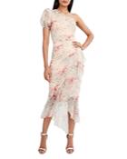 Bcbgmaxazria One Shoulder Floral Dress