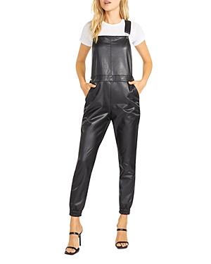 Bb Dakota Gets The Jog Done Faux Leather Overalls