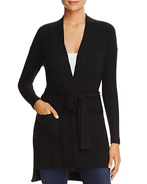 Three Dots Belted Wrap Cardigan