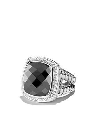 David Yurman Albion Ring With Hematine & Diamonds