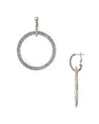 Aqua Crystal Ring Drop Earrings - 100% Exclusive