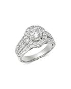 Bloomingdale's Diamond Triple-shank Engagement Ring In 14k White Gold, 2.0 Ct. T.w. - 100% Exclusive