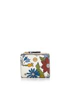 Tory Burch Robinson Mini Floral Leather Wallet