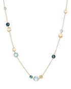 Marco Bicego 18k Yellow Gold Jaipur Mixed Blue Topaz Collar Necklace, 16 - 100% Exclusive