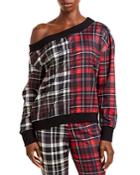 Alice And Olivia Natalie Off The Shoulder Sweatshirt