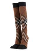Burberry Women's Dolman Vintage Check Stretch Knit High Heel Boots