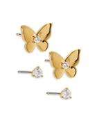 Nadri Danya 2-pc. Set Butterfly & Stud Earrings