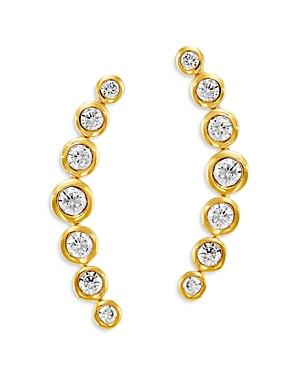 Bloomingdale's Diamond Bezel Ear Climbers In 14k Yellow Gold, 0.5 Ct. T.w. - 100% Exclusive