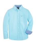 Nautica Boys' Stripe Button Down Shirt - Sizes S-xl - Compare At $39.50