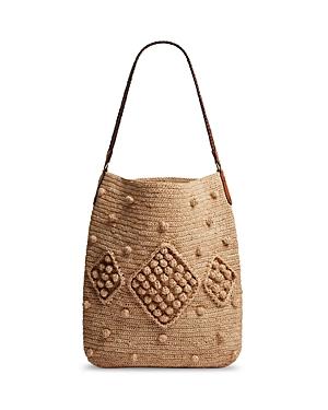 Gerard Darel Josie Raffia & Leather Tote