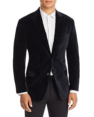 Robert Graham Floral Print Velvet Slim Fit Dinner Jacket