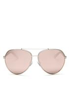 Kendall And Kylie Harley Mirrored Aviator Sunglasses, 61mm