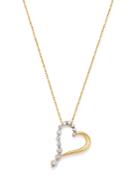 Bloomingdale's Diamond Heart Pendant Necklace In 14k Yellow Gold, 0.25 Ct. T.w. - 100% Exclusive