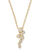 Bloomingdale's Diamond Cascade Bezel Set Pendant Necklace In 14k Yellow Gold, 0.17 Ct. T.w. - 100% Exclusive