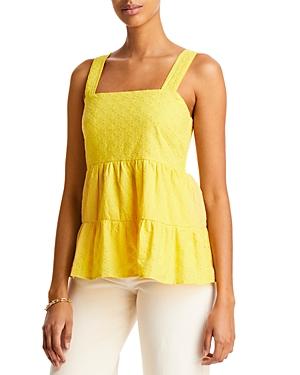 Aqua Eyelet Babydoll Top - 100% Exclusive