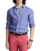 Polo Ralph Lauren Linen Chambray Custom Fit Button Down Shirt