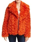 Kendall And Kylie Cropped Faux Fur Coat - 100% Exclusive