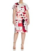 Calvin Klein Plus Floral Print Sheath Dress