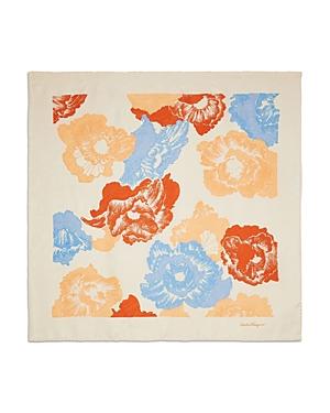 Salvatore Ferragamo Fo Floral Silk Scarf