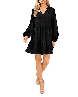 Cece Clip Dot Ruffled Mini Dress